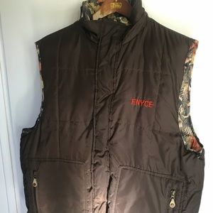 ENYCE brown bubble reversible vest XL